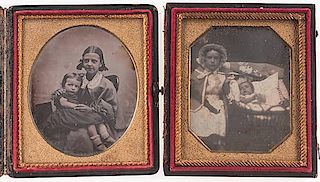 Two Charming Daguerreotypes of Sisters 