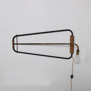 Mid-Century Modern French Industrial Wall Sconce after Jean Prouve