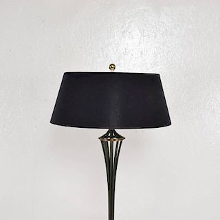Arturo Pani Scalloped Floor Lamp with Table, 1940s