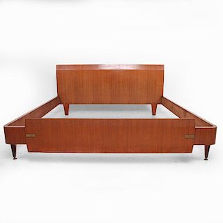 Mid Century Modern Italian Modern Bed Frame, Dassi Attributed