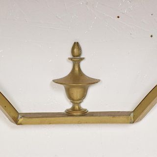 Midcentury Mexican Modernist Wall Console Table Star Brass Arturo Pani