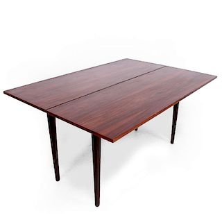 Rosewood and Macassar Console Dining Table