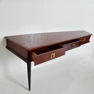 Midcentury Mexican Modernist Console Table Wall Desk Robert & Mito Block