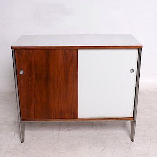 Mid-Century Modern Cabinet Walnut Plywood Eames Nelson Era