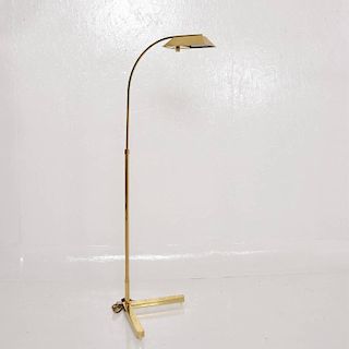 Mid-Century Modern Brass Floor Lamp by Casella