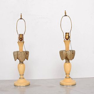 Neoclassical Sculptural Table Lamps, circa 1940s