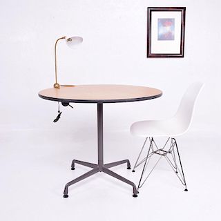Herman Miller Eames Round Aluminum Group Table