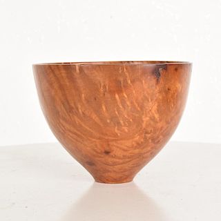 Decorative Wood Bowl in Madrone Wood Signed Jim Misenko