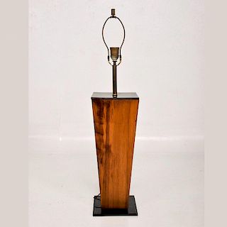 Midcentury Exotic Wood Sculptural Lamp, Mexico, 1950s