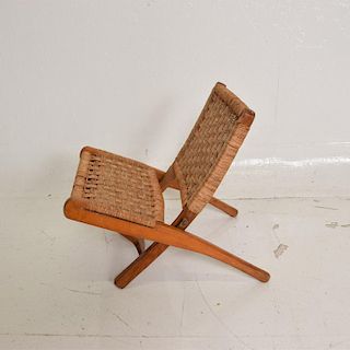 Mexican Modernist Small Folding Chair after Clara Porset