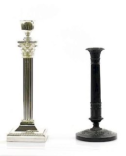 Group of 2 Candlestick Holders (One Wired)
