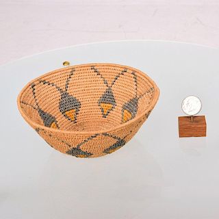 Antique Native American Basket Bowl