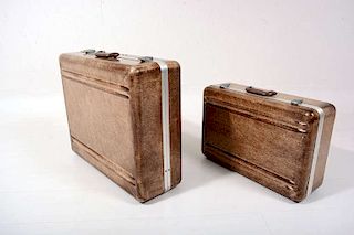 Set of Three Fiberglass Suitcases