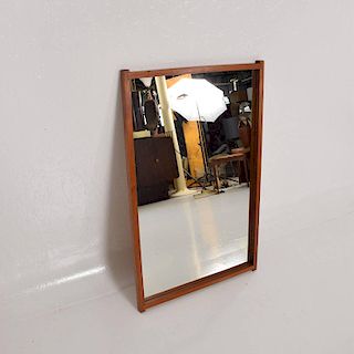 Midcentury Danish Modern Teak Mirror