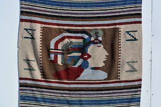 Vintage Indian Blanket, Wall Tapestry Decoration