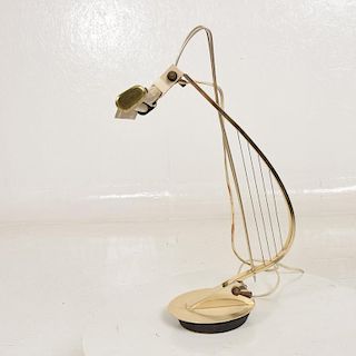 Mid-Century Modern Table Desk Task Lamp with Sculptural Harp Shape