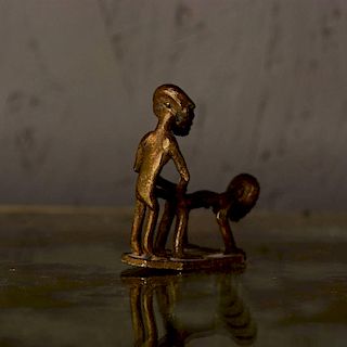 Small Bronze Sculpture, Erotic Couple