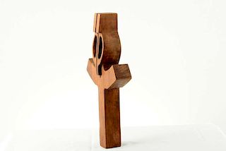 Vintage Sculptural Wood Cross