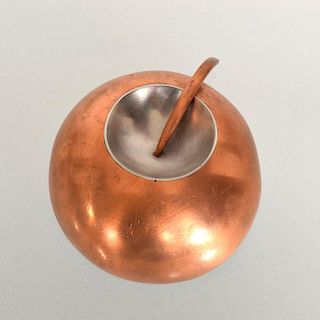 Mid-Century Modernist Copper and Stainless Pin