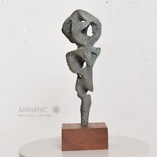 Myrna M Nobile Abstract Bronze Sculpture #5 Mid-Century Modern
