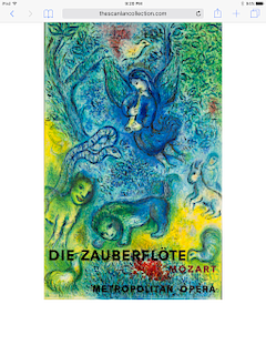 Lithographic Poster, The Magic Flute, Marc Chagall
