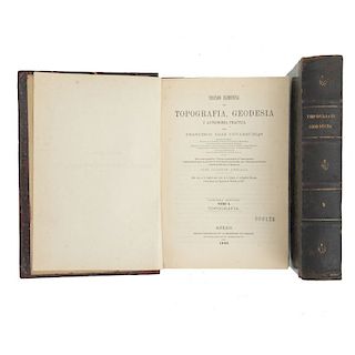 Díaz Covarrubias, Francisco. Tratado Elemental de Topografía, Geodesia y Astronomía Práctica. México: 1896 / 1899. Piezas: 2.