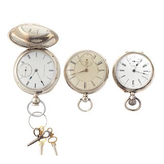 A Trio of Gentlemen's Vintage Pocket Watches