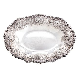 Kirk Repousse Sterling Silver Bread Tray