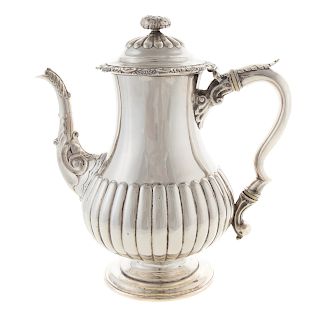 George IV Scottish Silver Coffee Pot