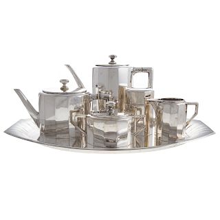 Art Deco Silver 4-piece Coffee & Tea Service