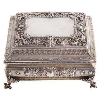 Renaissance Style Sterling Trinket Box