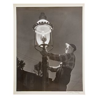 A. Aubrey Bodine. "Gas Lamps," 1957