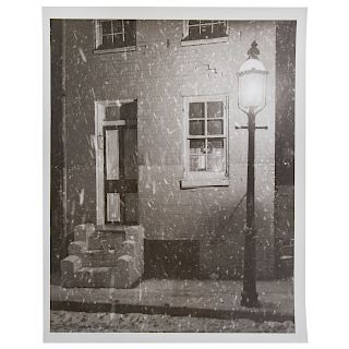 A. Aubrey Bodine. "Tyson Street in the Snow," 1953