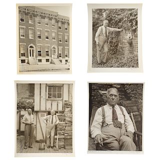 A. Aubrey Bodine. Four H.L. Mencken Themed Photos