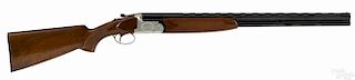 Franchi Falconet over and under double barrel shotgun, 20 gauge, with a laser engraved receiver
