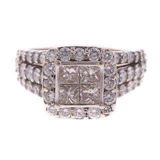 A Ladies 2ct Diamond Fashion Ring in 14K