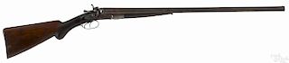 Colt model 1878 double barrel side by side shotgun, 12 gauge, plain grade