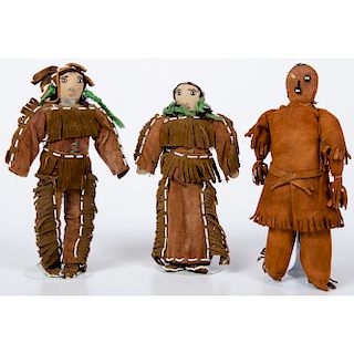 A Group of Plains Dolls, Deaccessioned From the Hopewell Museum, Hopewell, NJ