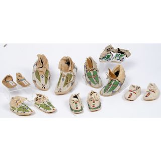 Collection of Sioux and Cheyenne Children's Moccasins, Deaccessioned From the Hopewell Museum, Hopewell, NJ