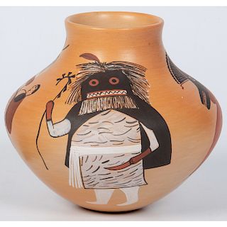 Mark Tahbo (Hopi, 1958-2017) Polychrome Pottery Jar