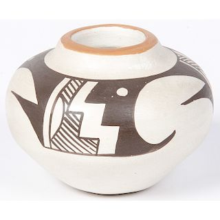 Stella Teller (Isleta, b. 1929) Pottery Bowl