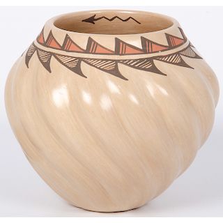 Juanita Fragua (Jemez, b. 1935) Polychrome Pottery Bowl