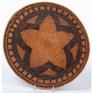California Mission Basket, Deaccessioned From the Hopewell Museum, Hopewell, NJ