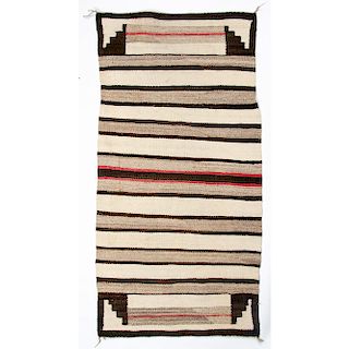 Navajo Double Saddle Blanket Weaving / Rug