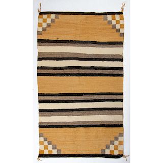 Navajo Eastern Reservation Double Saddle Blanket / Rug