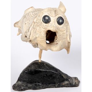 Inuit Carved Bone Sculpture, From the William Rose Collection, Illinois