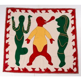 Inuit Embroidered Felt Wall Hangings, From the William Rose Collection, Illinois