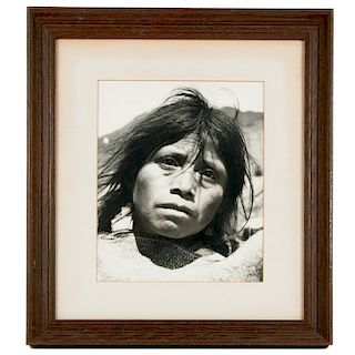 Silver Gelatin Photograph of a Native American Girl