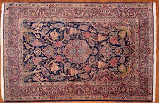 Antique Keshan Rug, Persia, 4.5 x 6.9