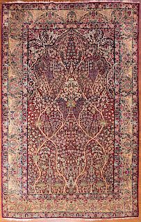 Antique Lavar Kerman Rug, Persia, 4.6 x 7